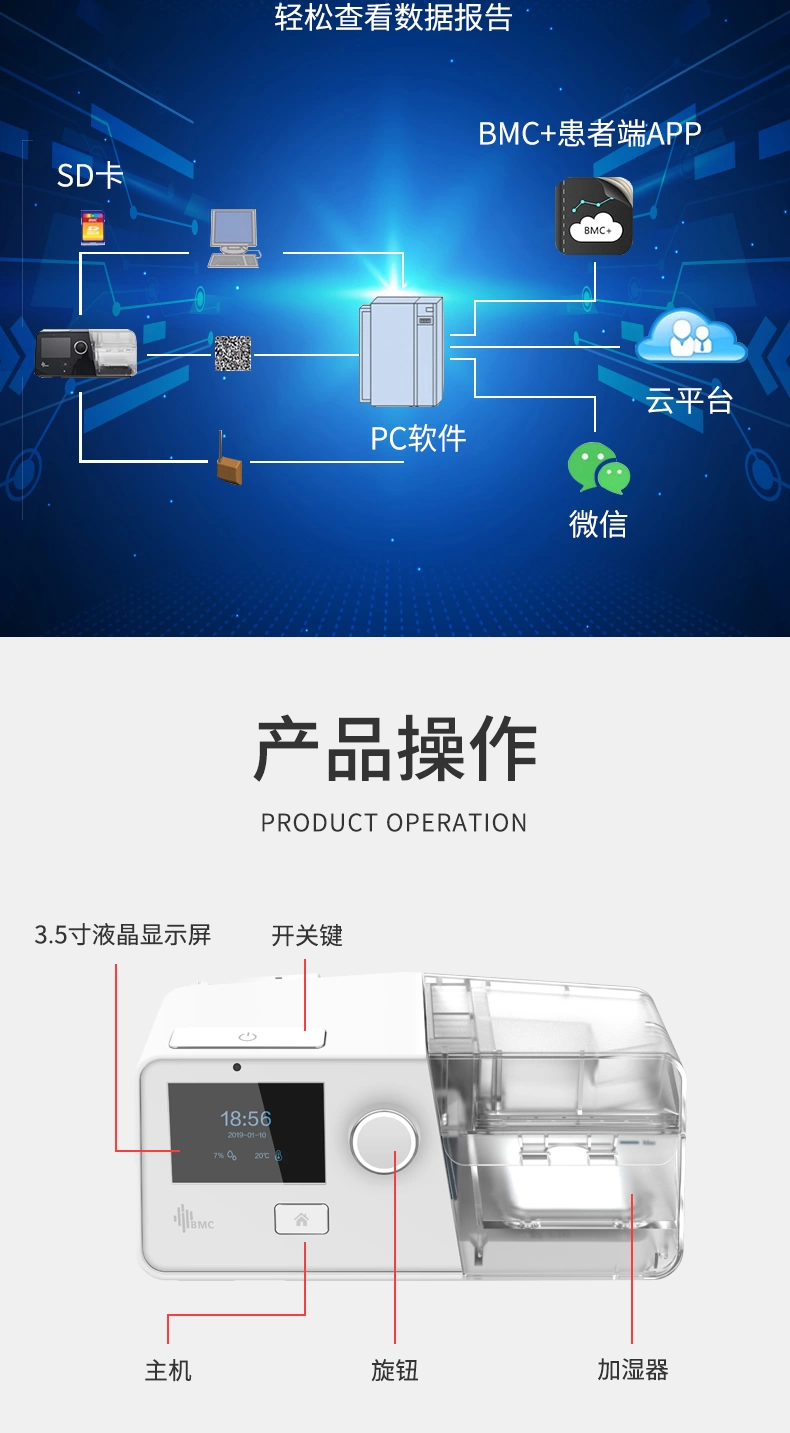 瑞迈特呼吸机G3B20A双水平打鼾呼吸机肥胖者用重度呼吸暂停