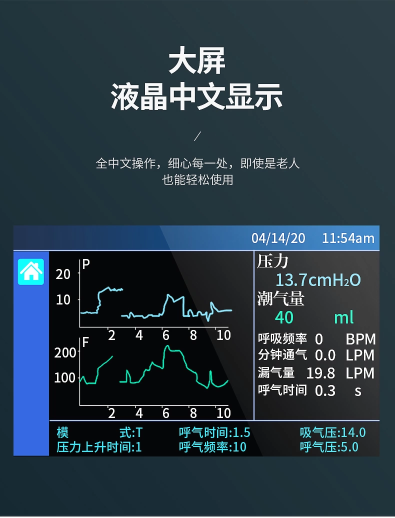 瑞迈特呼吸机G2SB20T双水平ST模式排二氧化碳老人肺部